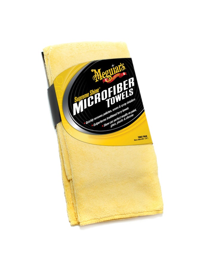 ميجواير طقم مكون من 3 قطع من مناشف ميكروفايبر متعددة الأسطح لإعادة اللمعان الفائق 16 × 24 إنش X2020 - Image 1